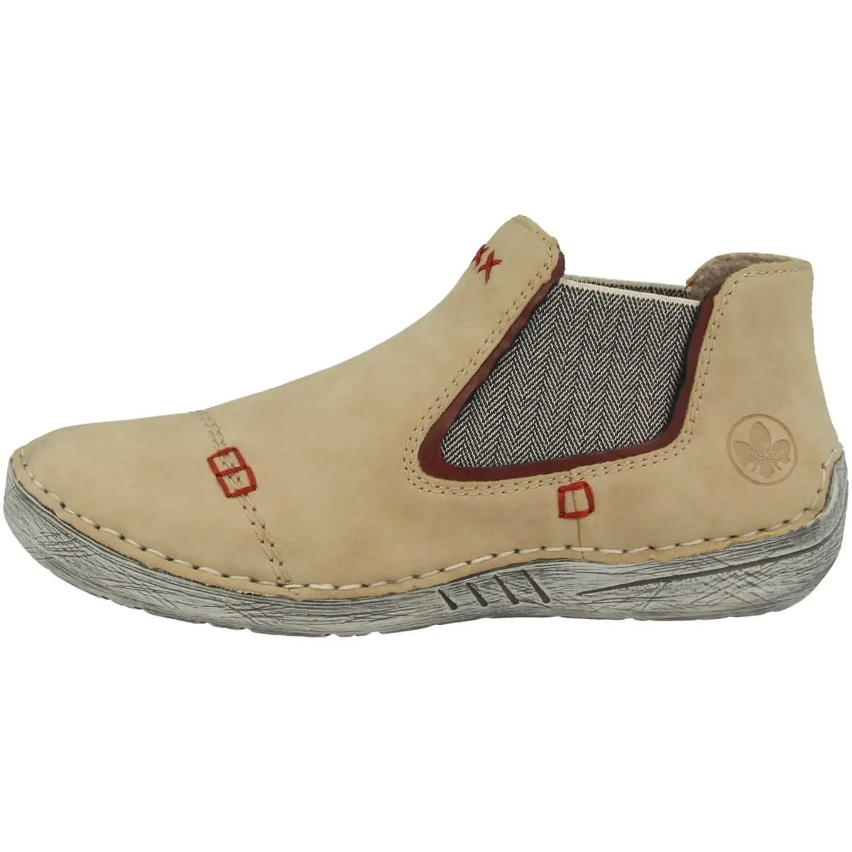 Rieker Chelsea Boots 52598 In Beige 3 Rieker Chelsea Boots 52598 In Beige