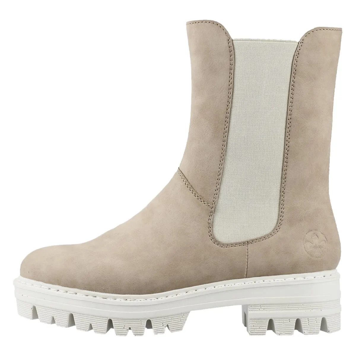 Rieker Chelsea Boots 76190 In Beige 3 Rieker Chelsea Boots 76190 In Beige