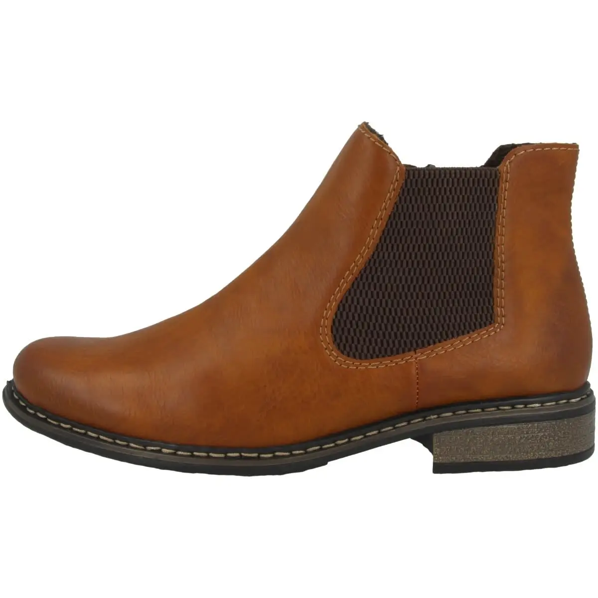 Rieker Chelsea Boots Eagle-Weaving In Braun 3 Rieker Chelsea Boots Eagle-Weaving In Braun