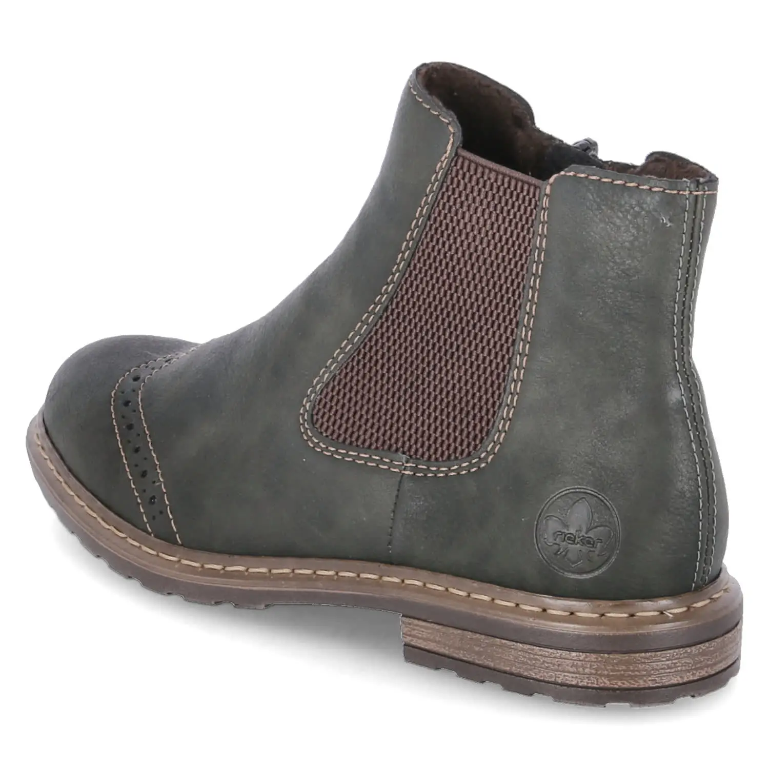 Rieker Chelsea Boots In Grün 5 Rieker Chelsea Boots In Grün – Bild 3