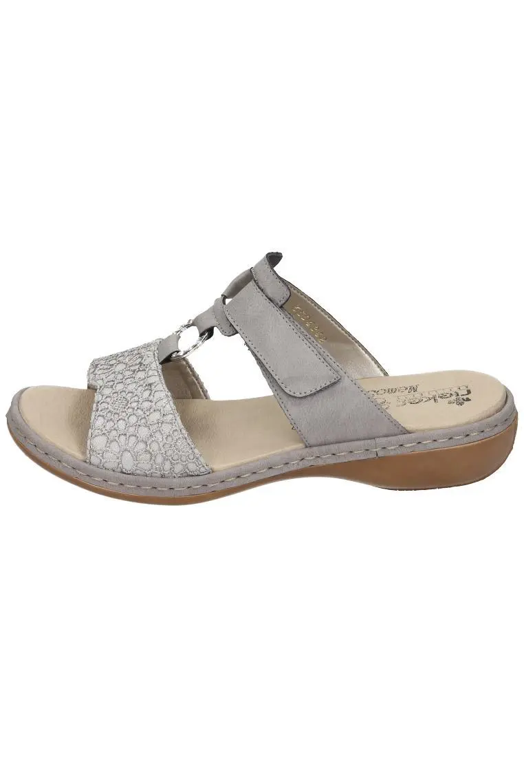 Rieker Clogs Ohne Absatz In Staub-silber/staub 4 Rieker Clogs Ohne Absatz In Staub-silber/staub – Bild 2