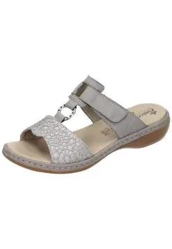 Rieker Clogs Ohne Absatz In Staub-silber/staub