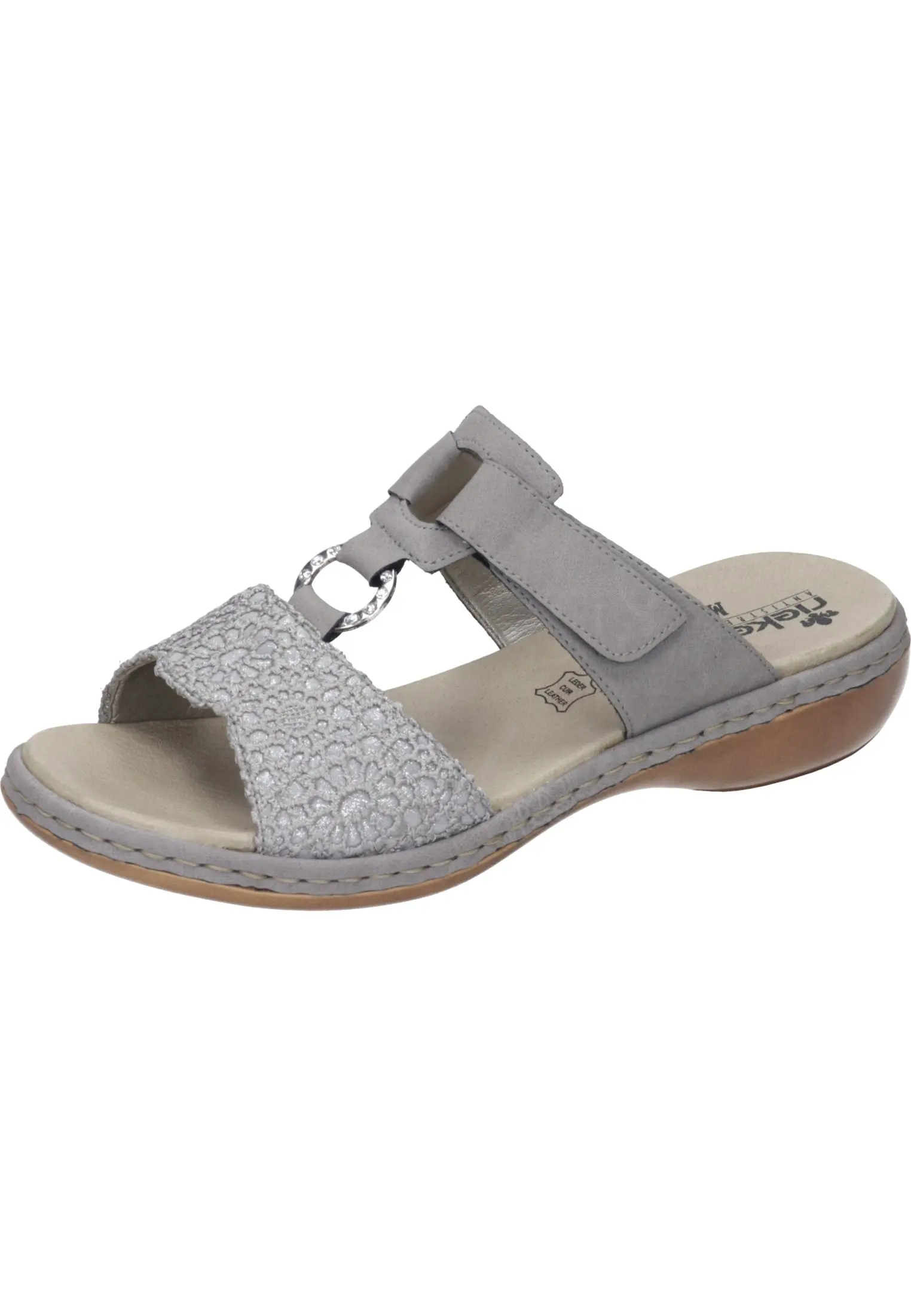 Rieker Clogs Ohne Absatz In Staub-silber/staub 9 Rieker Clogs Ohne Absatz In Staub-silber/staub – Bild 7