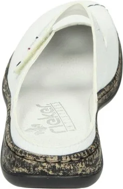 Rieker Clogs Ohne Absatz In Weiss -Rieker rieker clogs ohne absatz in weiss 4