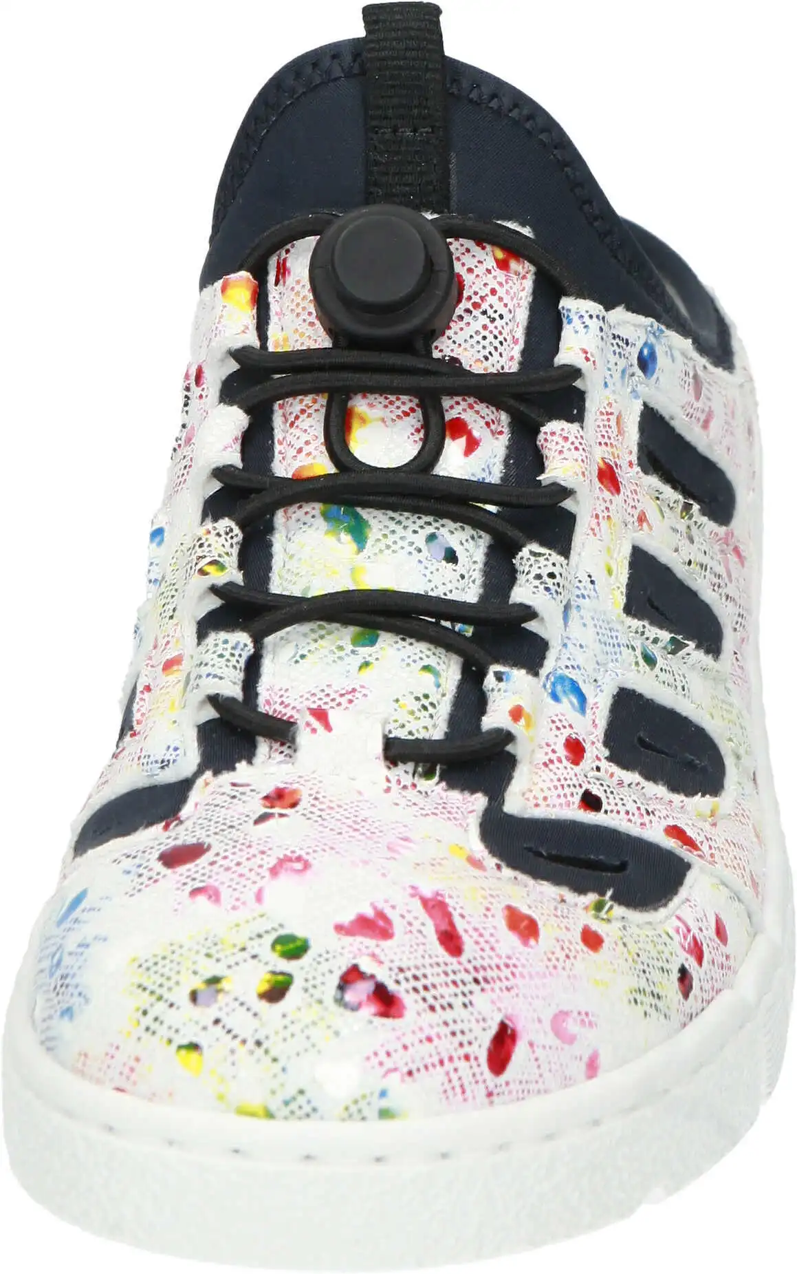 Rieker Clogs Ohne Absatz In Weiss-multi/navy 5 Rieker Clogs Ohne Absatz In Weiss-multi/navy – Bild 3