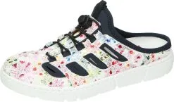 Rieker Clogs Ohne Absatz In Weiss-multi/navy