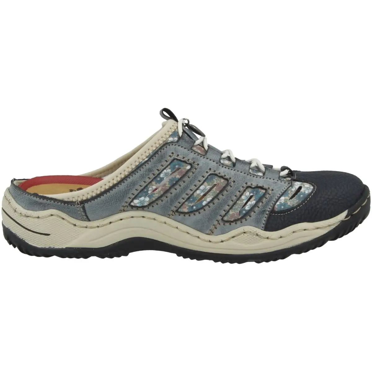 Rieker Clogs Wildebuk-Dusty-Scuba In Blau 5 Rieker Clogs Wildebuk-Dusty-Scuba In Blau – Bild 3