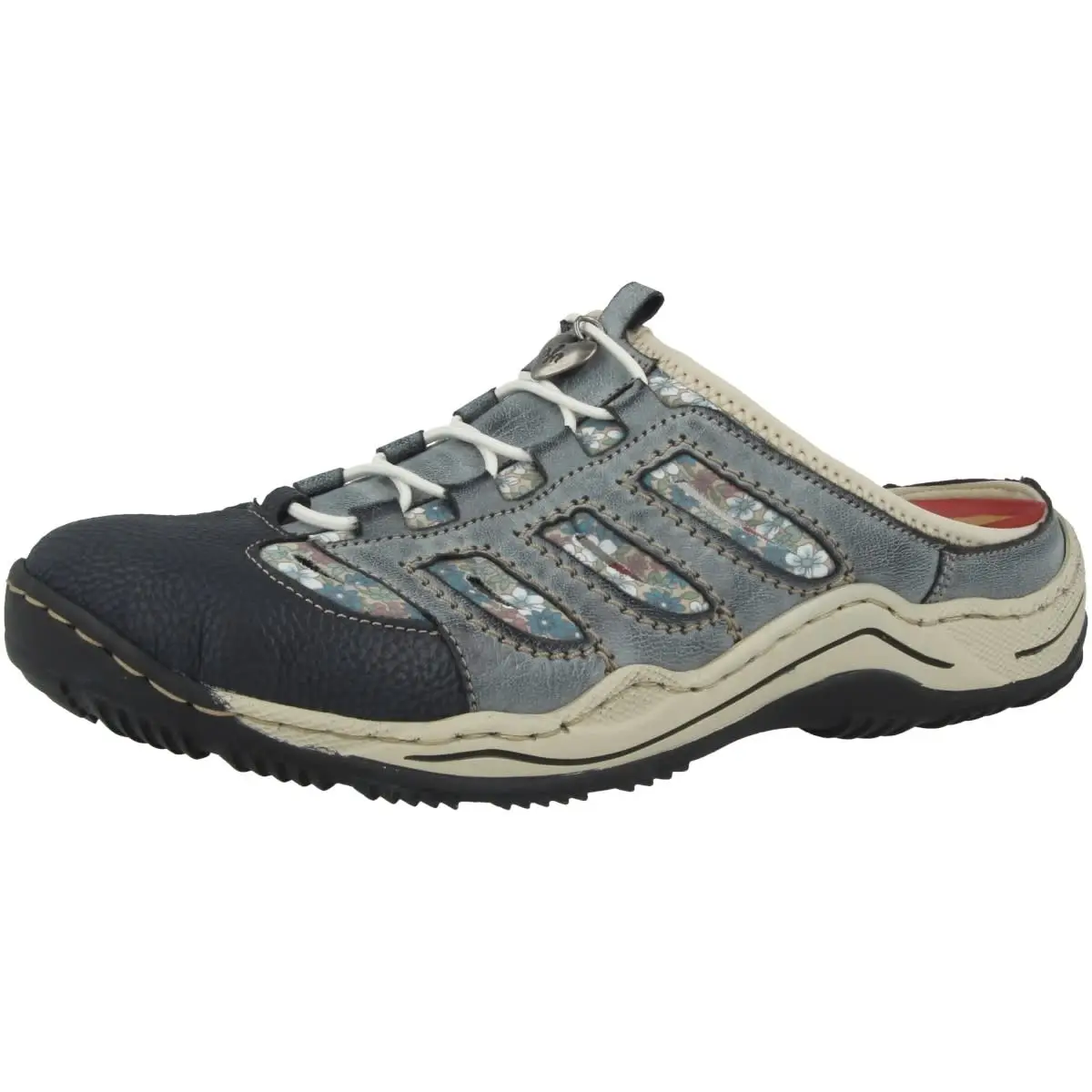 Rieker Clogs Wildebuk-Dusty-Scuba In Blau 6 Rieker Clogs Wildebuk-Dusty-Scuba In Blau – Bild 4