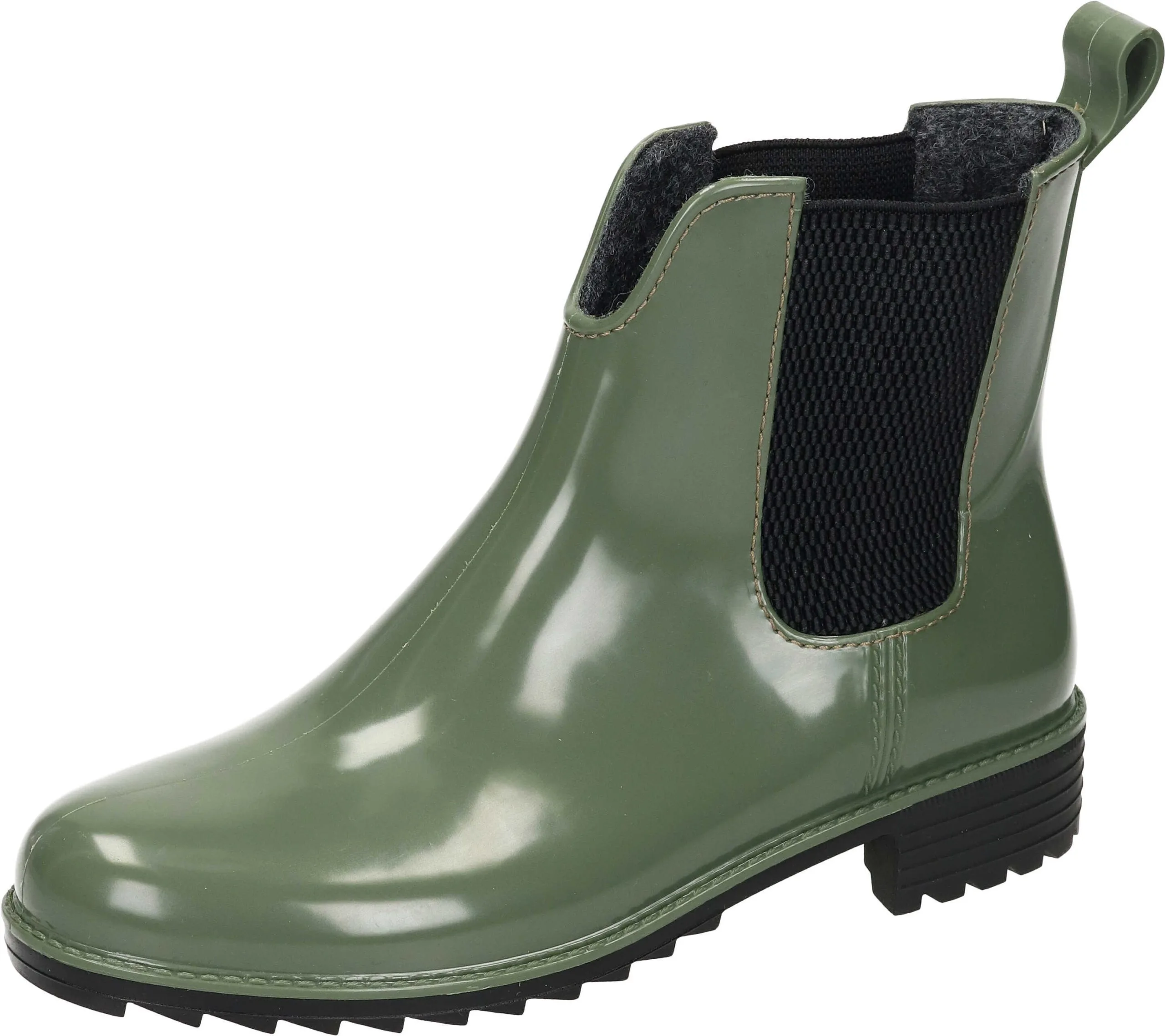 Rieker Freizeit Stiefeletten In Bottlegreen/schwarz/schwarz 3 Rieker Freizeit Stiefeletten In Bottlegreen/schwarz/schwarz