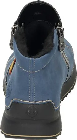 Rieker Freizeit Stiefeletten In Jeans/honig/wine 12 Rieker Freizeit Stiefeletten In Jeans/honig/wine -Rieker rieker freizeit stiefeletten in jeans honig wine 4