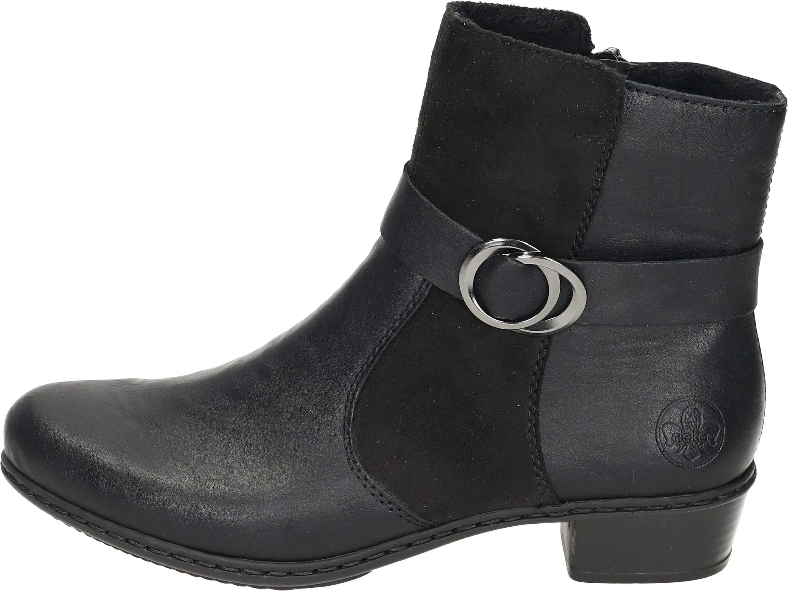 Rieker Freizeit Stiefeletten In Schwarz/schwarz 4 Rieker Freizeit Stiefeletten In Schwarz/schwarz – Bild 2