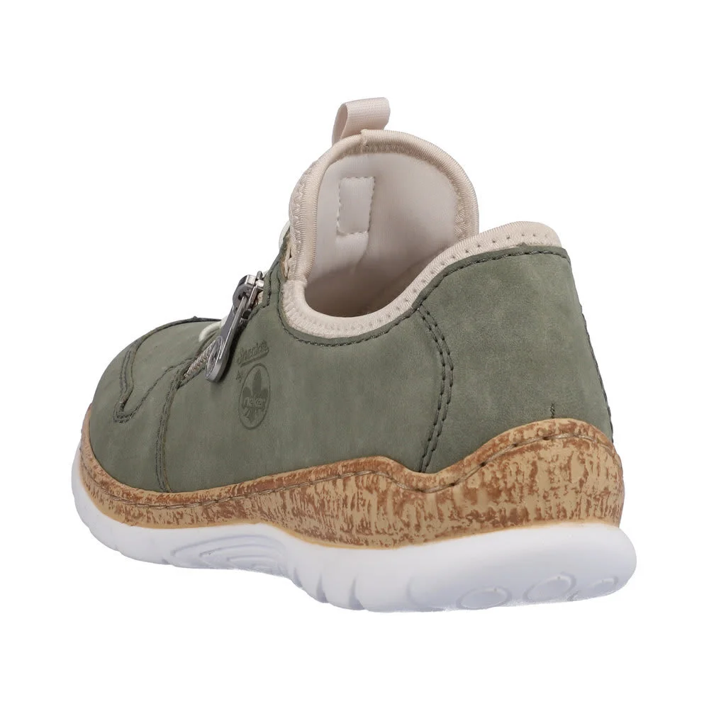 Rieker Halbschuh In Olive 5 Rieker Halbschuh In Olive – Bild 3