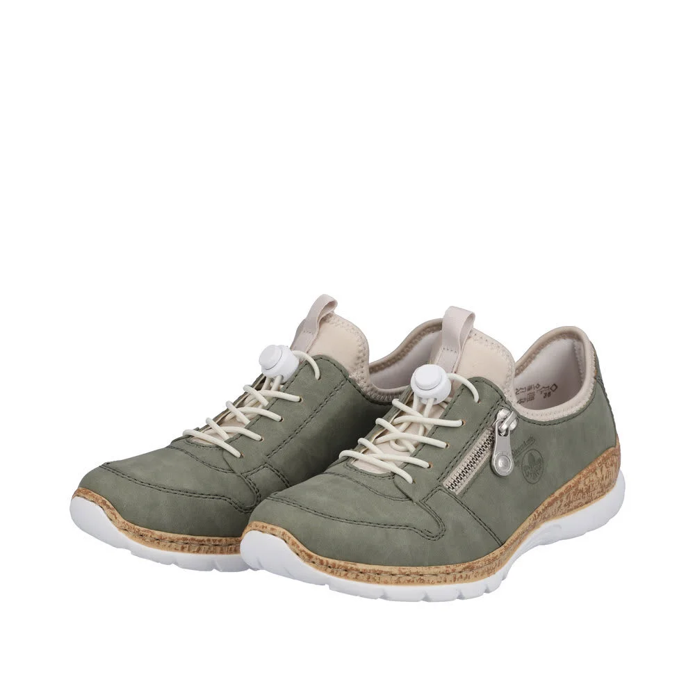 Rieker Halbschuh In Olive 10 Rieker Halbschuh In Olive – Bild 8