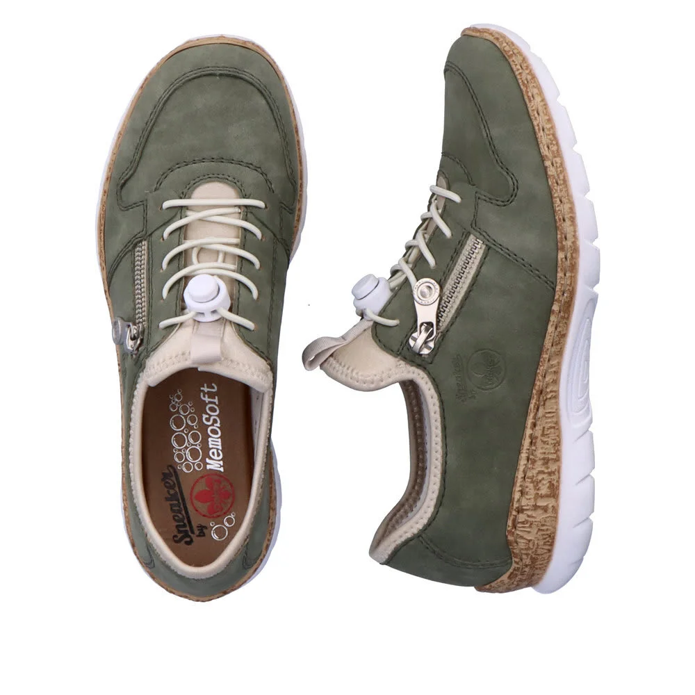 Rieker Halbschuh In Olive 11 Rieker Halbschuh In Olive – Bild 9