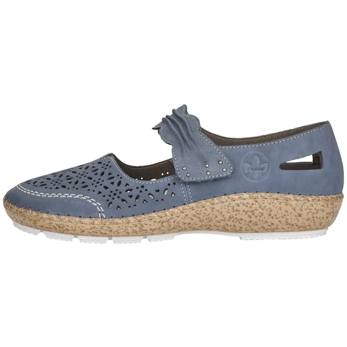 Rieker Halbschuhe 44896 In Blau 3 Rieker Halbschuhe 44896 In Blau