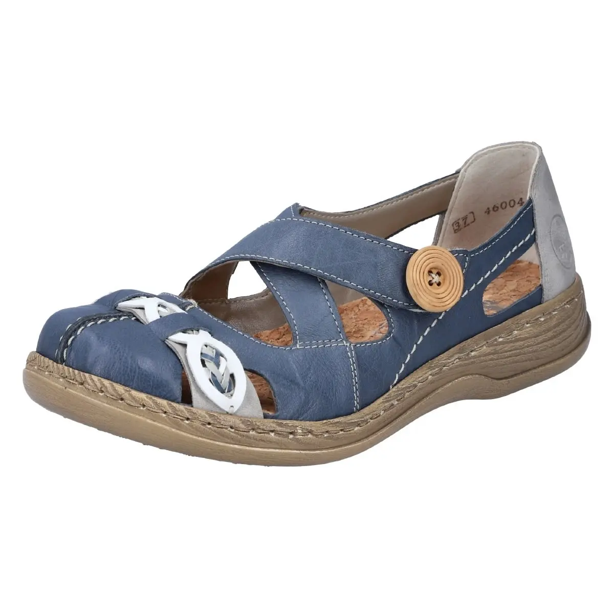 Rieker Halbschuhe 46004 In Blau 6 Rieker Halbschuhe 46004 In Blau – Bild 4