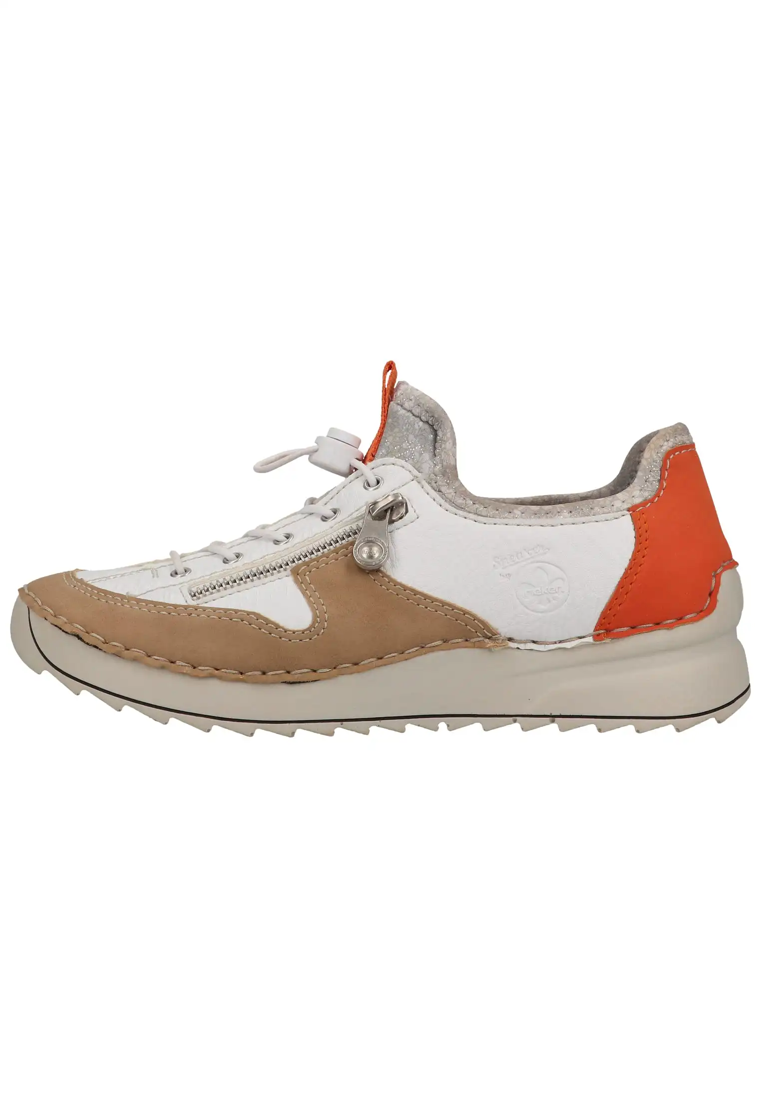 Rieker Halbschuhe In Beige/Weiß 4 Rieker Halbschuhe In Beige/Weiß – Bild 2