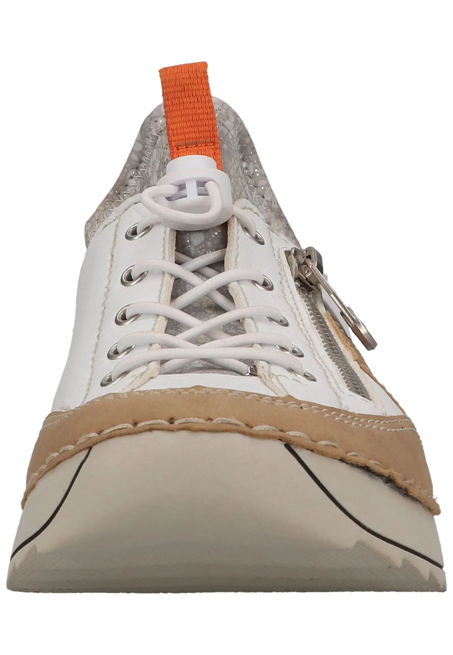 Rieker Halbschuhe In Beige/Weiß 6 Rieker Halbschuhe In Beige/Weiß – Bild 4