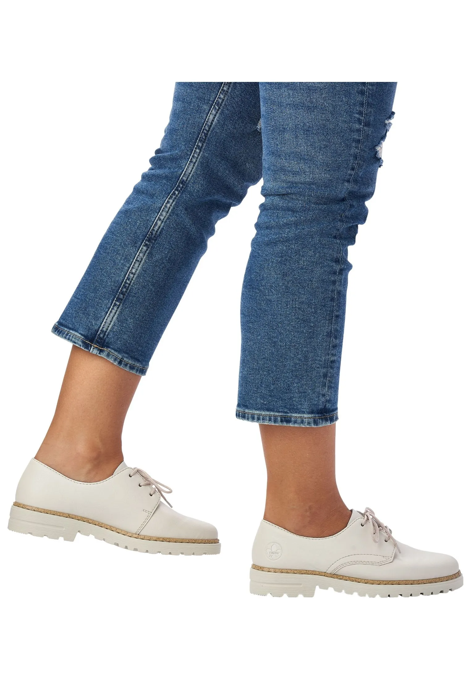 Rieker Halbschuhe In Offwhite 6 Rieker Halbschuhe In Offwhite – Bild 4