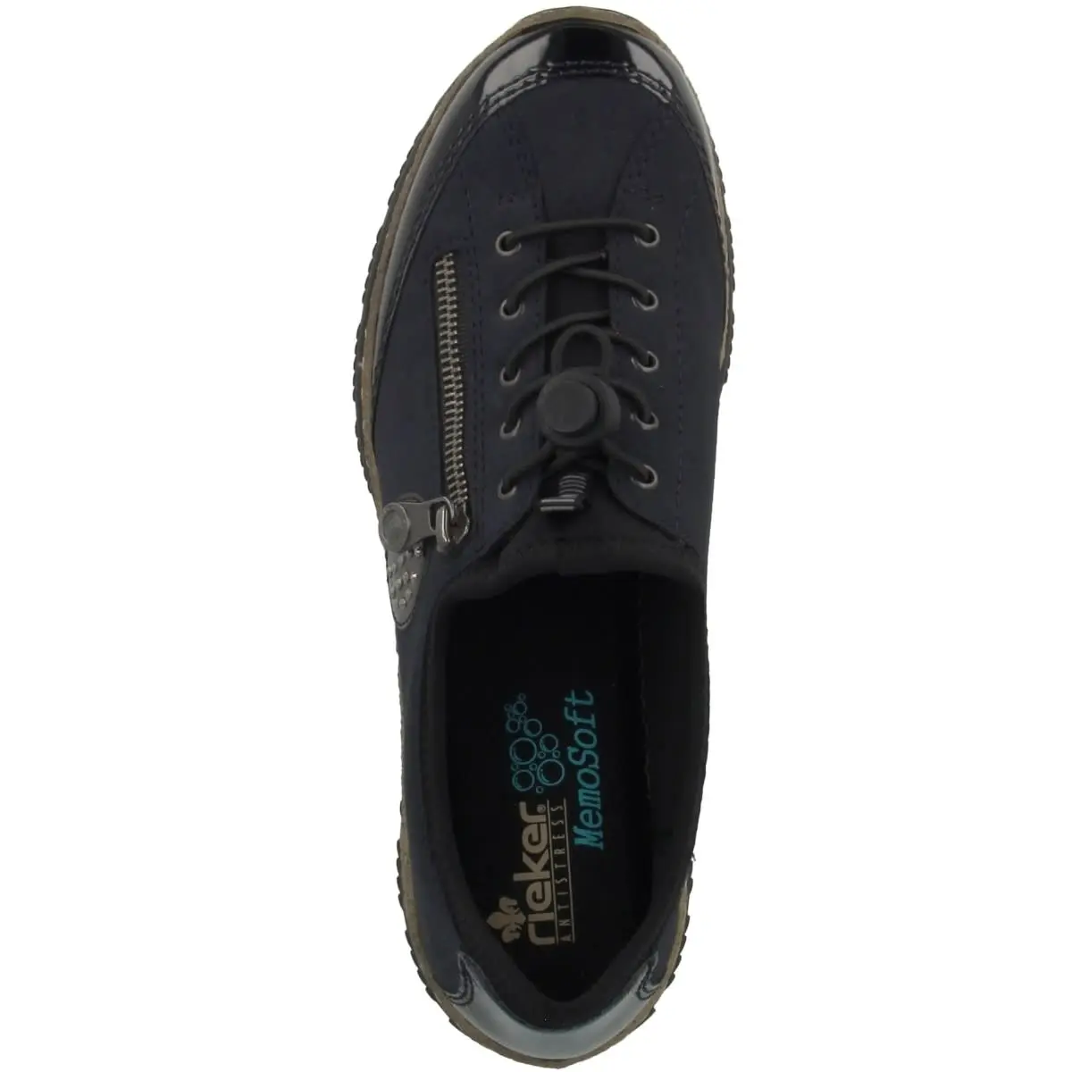 Rieker Halbschuhe Softlack-Namur-Waveletlack-Scuba In Blau 4 Rieker Halbschuhe Softlack-Namur-Waveletlack-Scuba In Blau – Bild 2