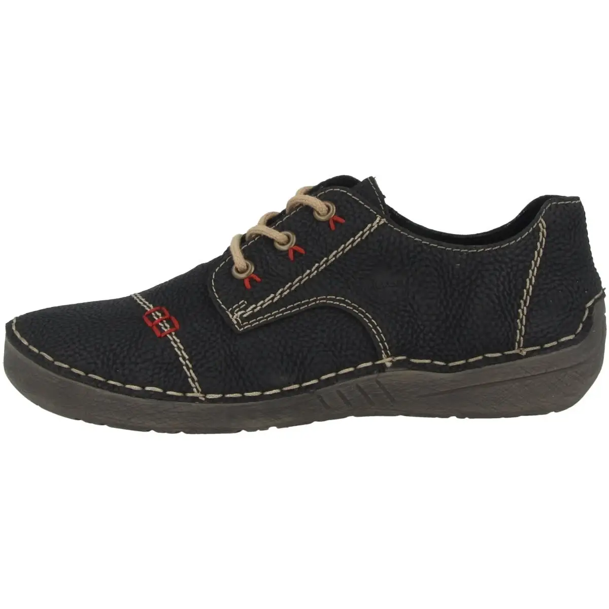 Rieker Halbschuhe Wildebuk In Schwarz 3 Rieker Halbschuhe Wildebuk In Schwarz