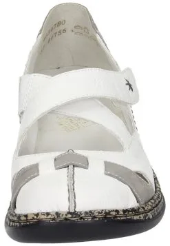 Rieker Klassische Halbschuhe In Weiß/grey 16 Rieker Klassische Halbschuhe In Weiß/grey -Rieker rieker klassische halbschuhe in weiss grey 2