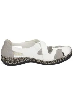 Rieker Klassische Halbschuhe In Weiß/grey 17 Rieker Klassische Halbschuhe In Weiß/grey -Rieker rieker klassische halbschuhe in weiss grey 3