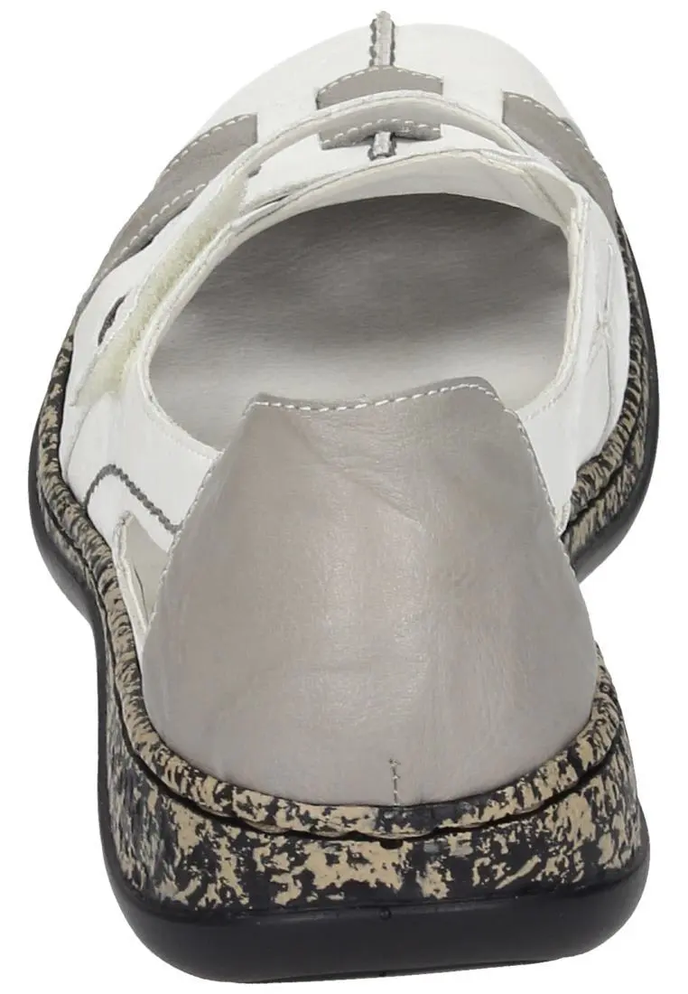 Rieker Klassische Halbschuhe In Weiß/grey 7 Rieker Klassische Halbschuhe In Weiß/grey – Bild 5