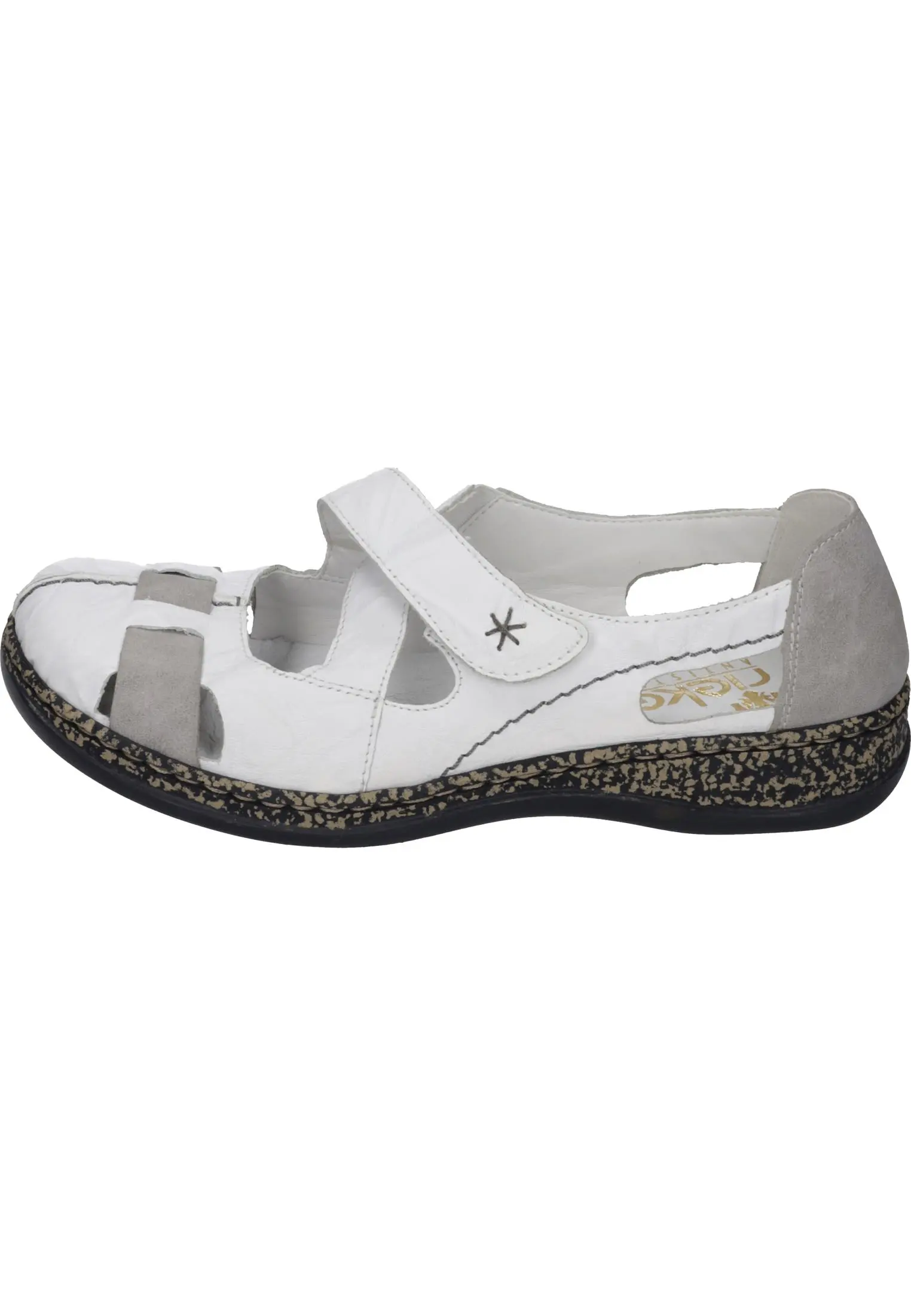 Rieker Klassische Halbschuhe In Weiß/grey 10 Rieker Klassische Halbschuhe In Weiß/grey – Bild 8