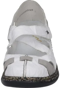 Rieker Klassische Halbschuhe In Weiß/grey 22 Rieker Klassische Halbschuhe In Weiß/grey -Rieker rieker klassische halbschuhe in weiss grey 8