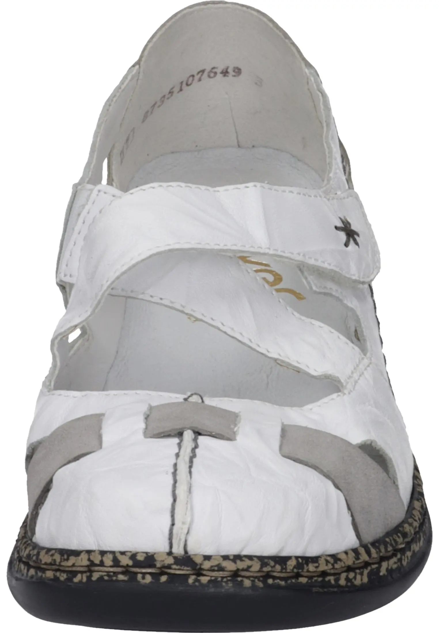 Rieker Klassische Halbschuhe In Weiß/grey 11 Rieker Klassische Halbschuhe In Weiß/grey – Bild 9