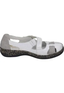 Rieker Klassische Halbschuhe In Weiß/grey 23 Rieker Klassische Halbschuhe In Weiß/grey -Rieker rieker klassische halbschuhe in weiss grey 9