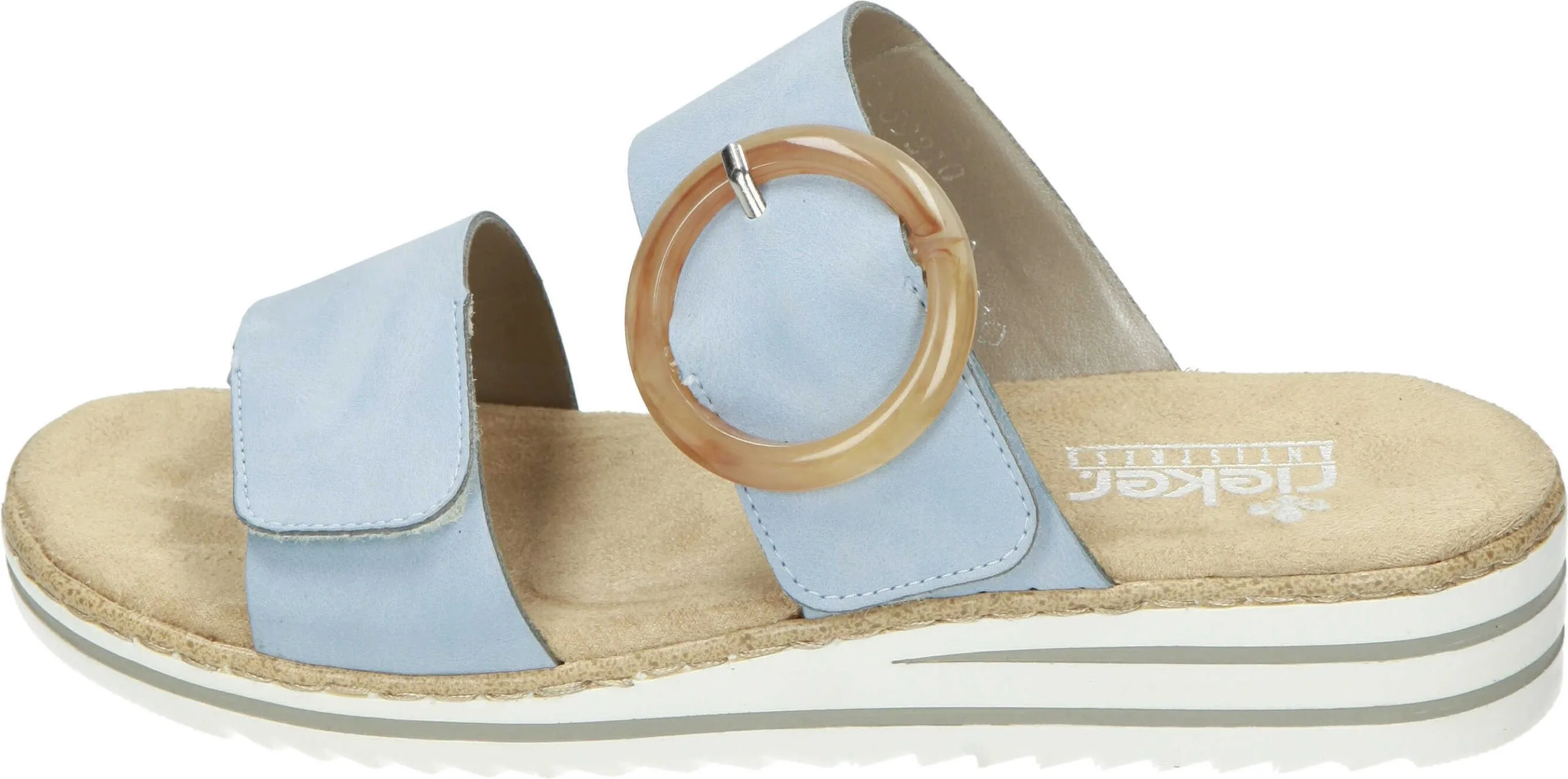 Rieker Klassische Pantoletten In Ciel 4 Rieker Klassische Pantoletten In Ciel – Bild 2