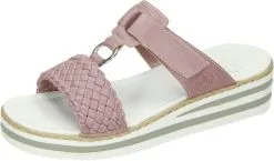 Rieker Klassische Pantoletten In Darkrose