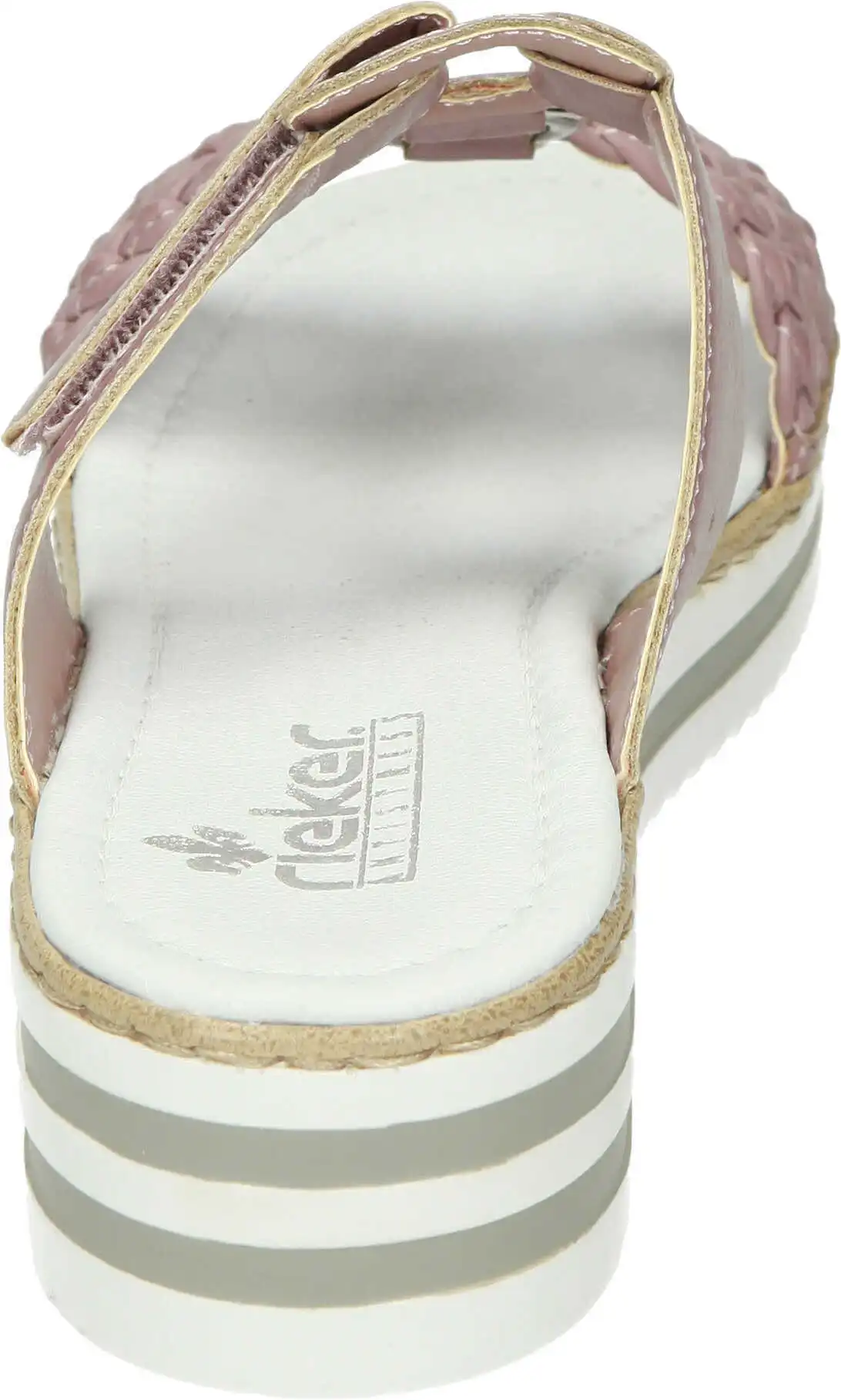 Rieker Klassische Pantoletten In Darkrose 7 Rieker Klassische Pantoletten In Darkrose – Bild 5