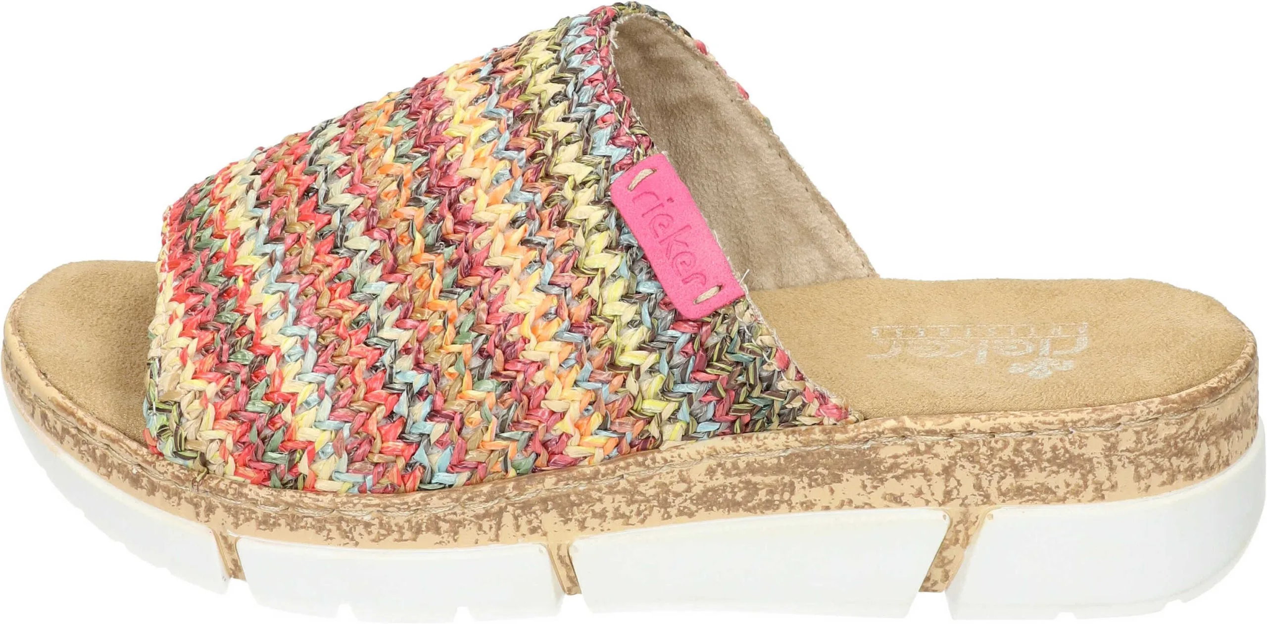 Rieker Klassische Pantoletten In Multi/nelke 4 Rieker Klassische Pantoletten In Multi/nelke – Bild 2