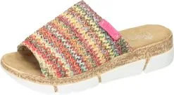Rieker Klassische Pantoletten In Multi/nelke