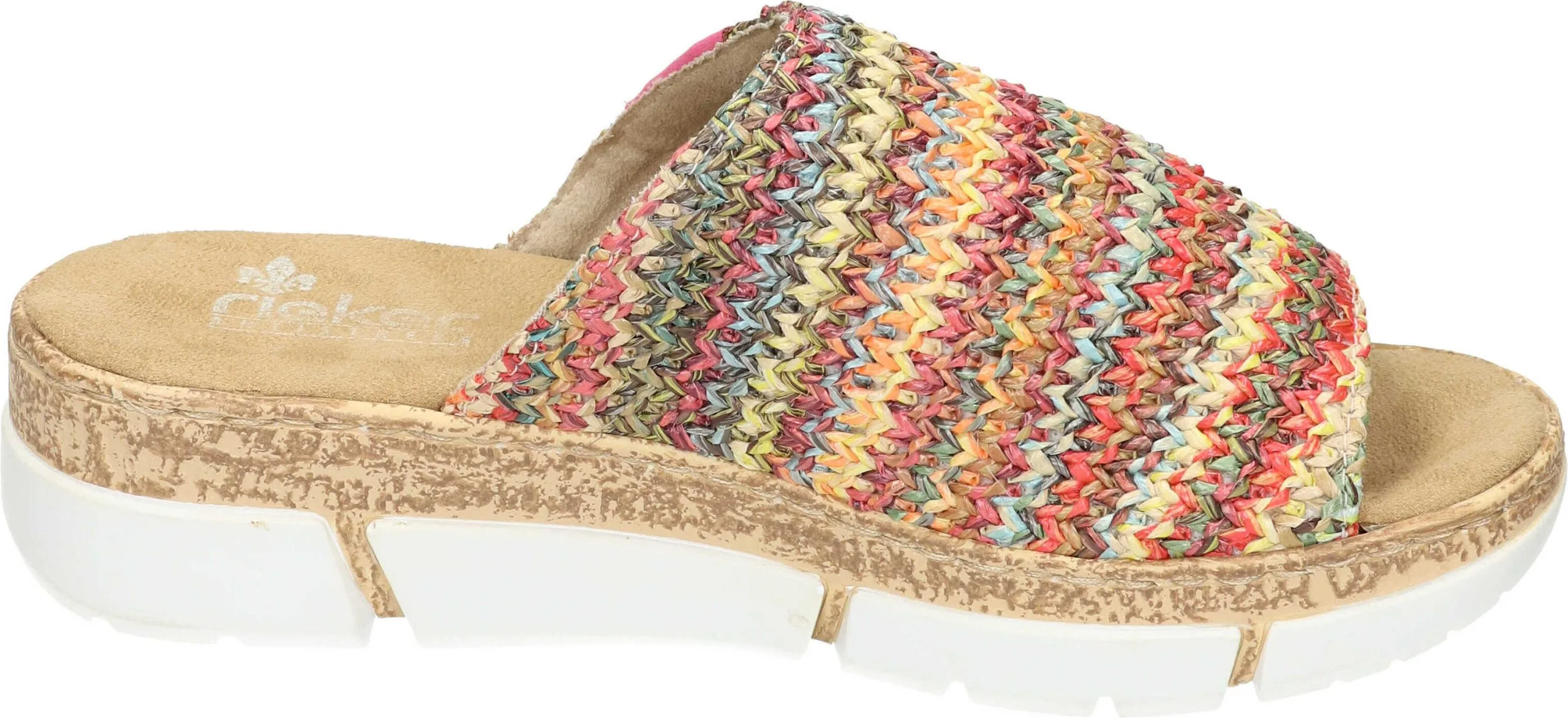 Rieker Klassische Pantoletten In Multi/nelke 6 Rieker Klassische Pantoletten In Multi/nelke – Bild 4