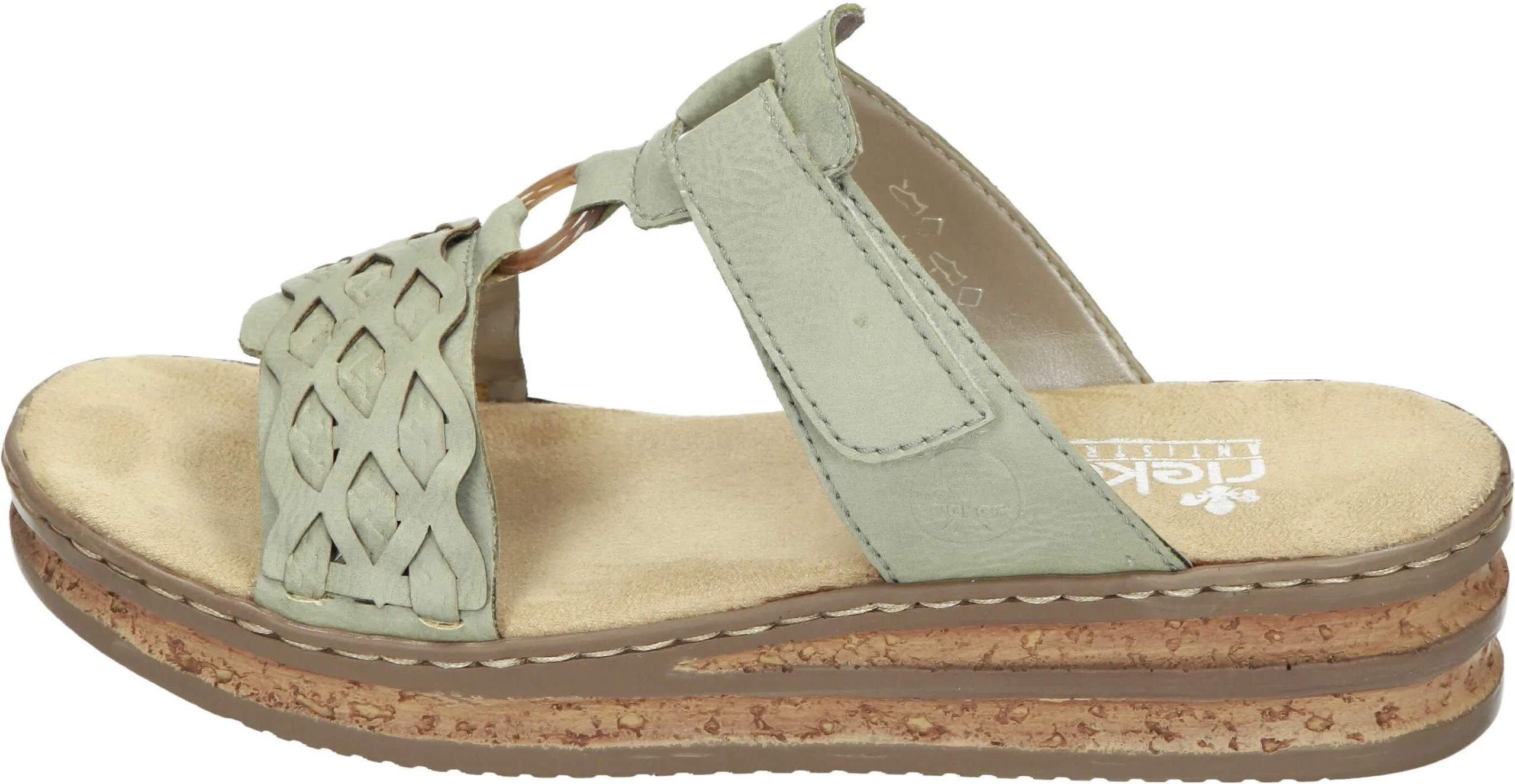 Rieker Klassische Pantoletten In Pistazie 4 Rieker Klassische Pantoletten In Pistazie – Bild 2