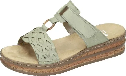 Rieker Klassische Pantoletten In Pistazie 4 Rieker Klassische Pantoletten In Pistazie -Rieker rieker klassische pantoletten in pistazie