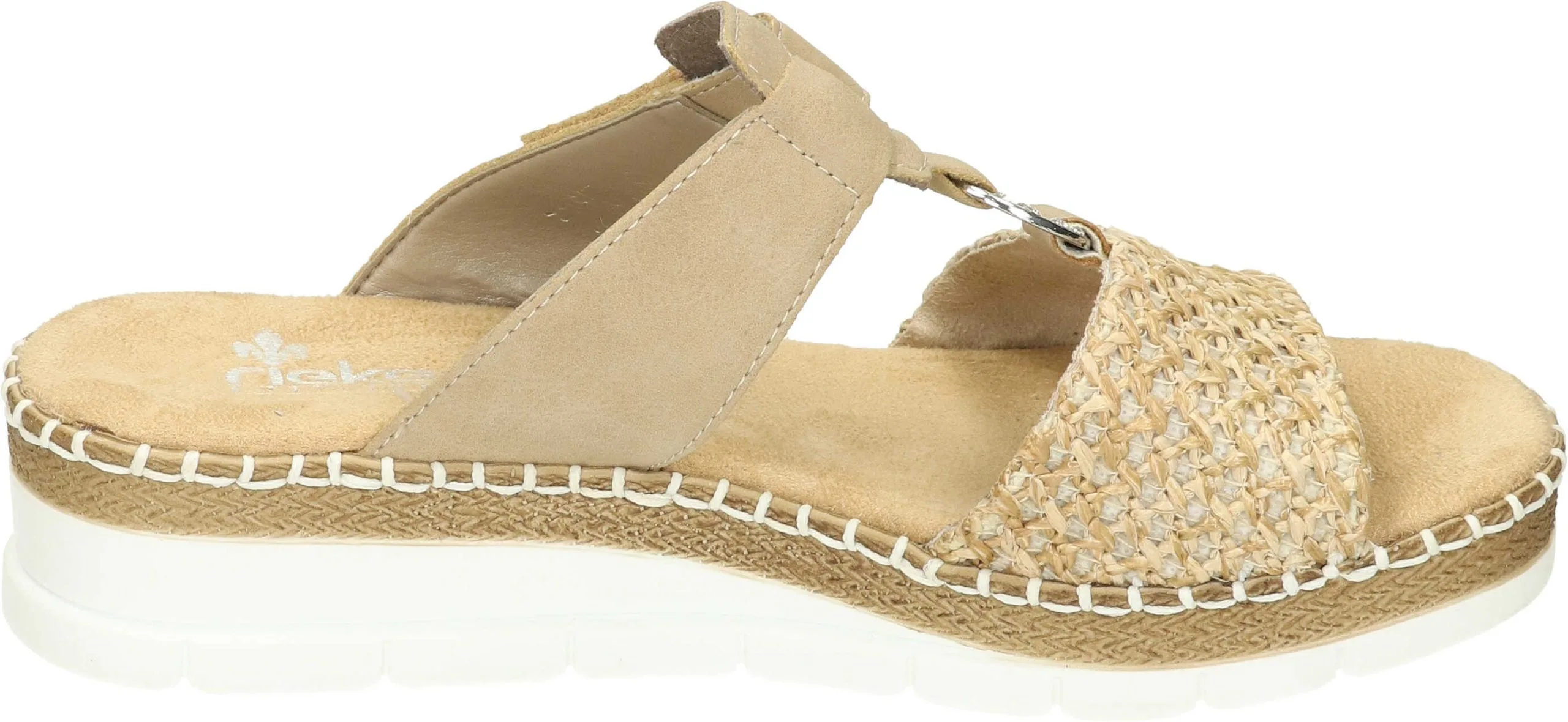 Rieker Klassische Pantoletten In Sand/porzellan 6 Rieker Klassische Pantoletten In Sand/porzellan – Bild 4