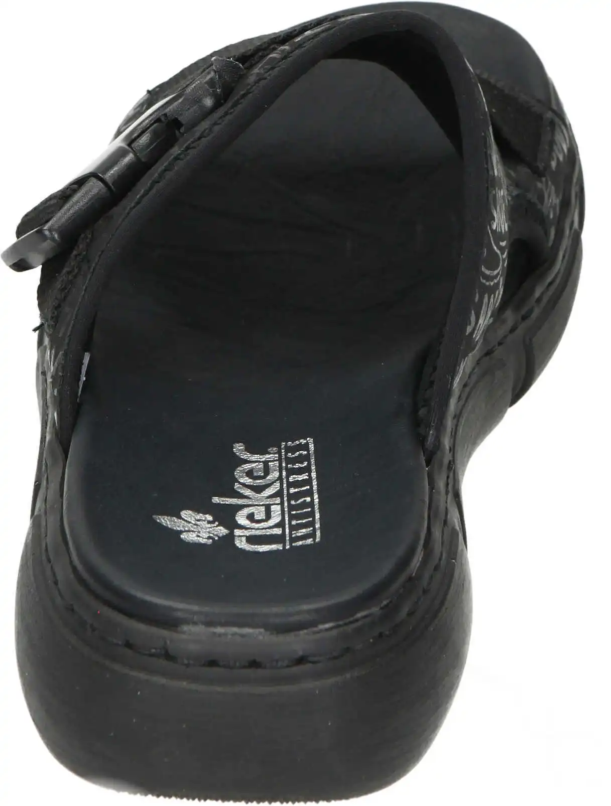 Rieker Klassische Pantoletten In Schwarz/schwarz 7 Rieker Klassische Pantoletten In Schwarz/schwarz – Bild 5