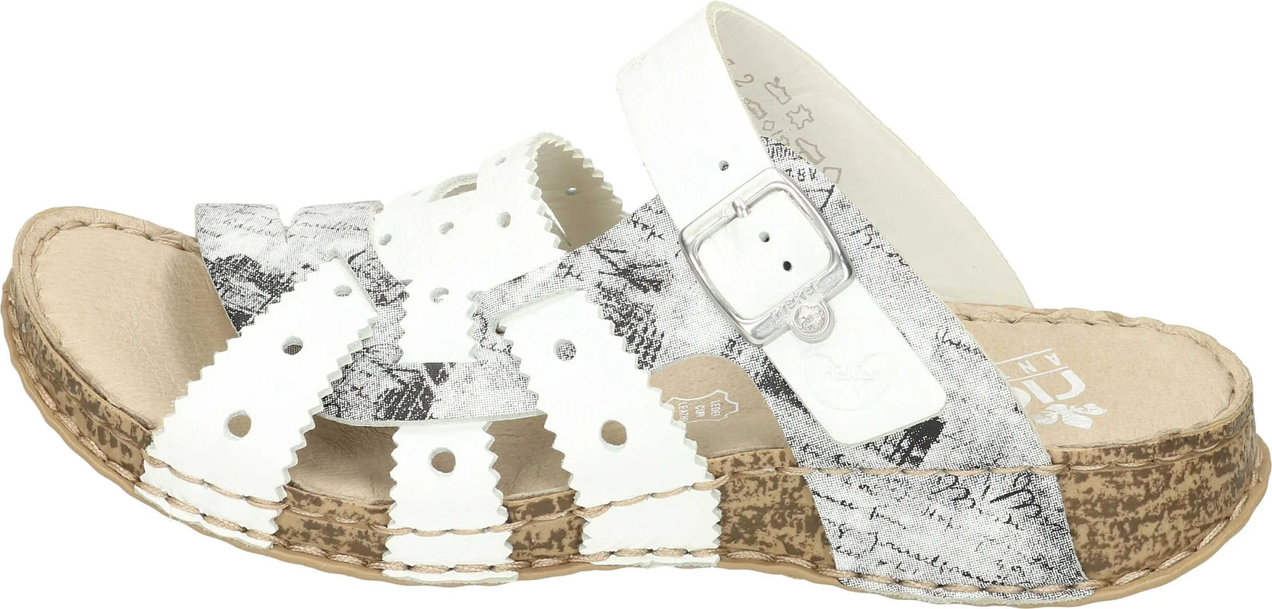 Rieker Klassische Pantoletten In Weiss/hartweiss 4 Rieker Klassische Pantoletten In Weiss/hartweiss – Bild 2