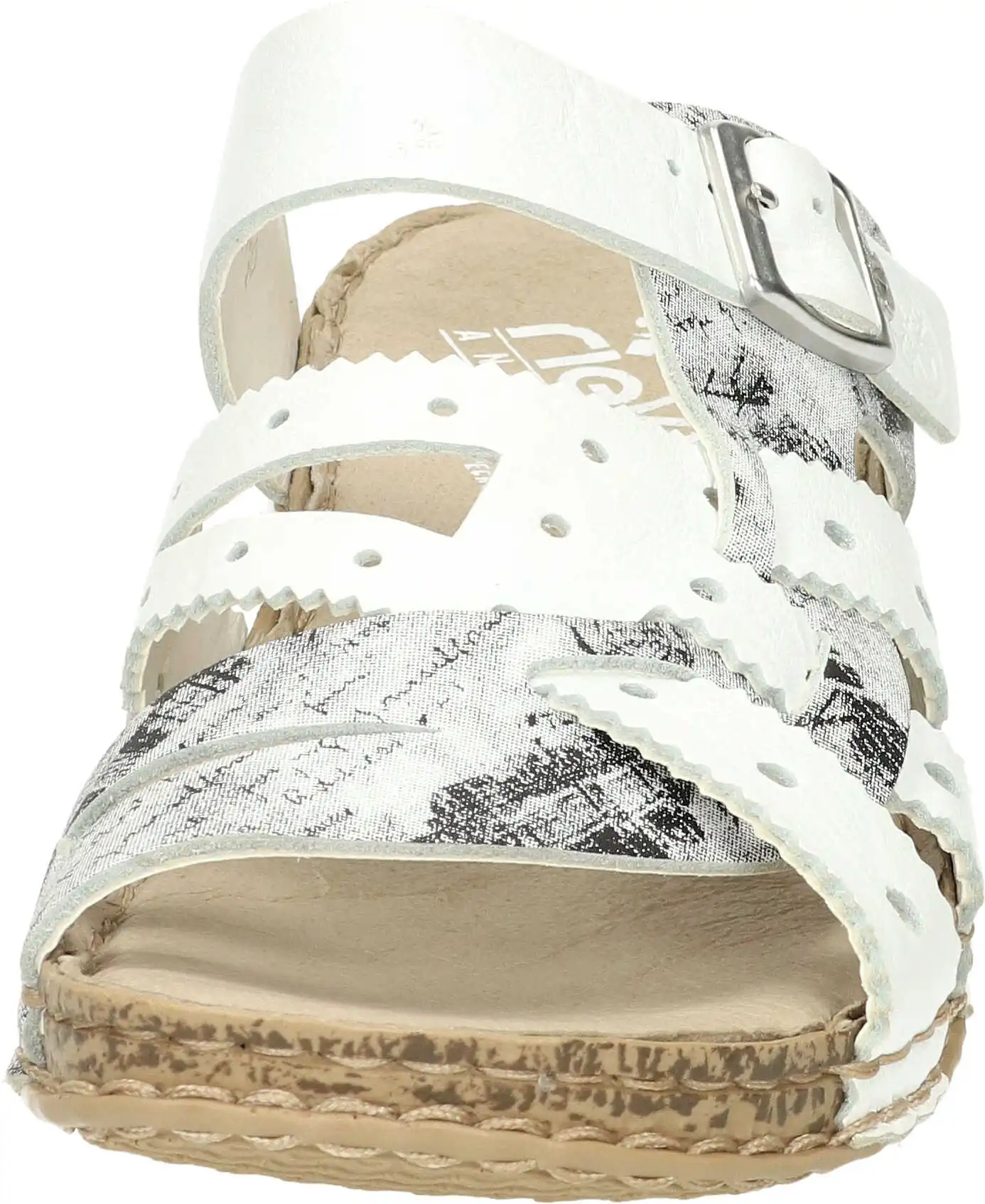 Rieker Klassische Pantoletten In Weiss/hartweiss 5 Rieker Klassische Pantoletten In Weiss/hartweiss – Bild 3