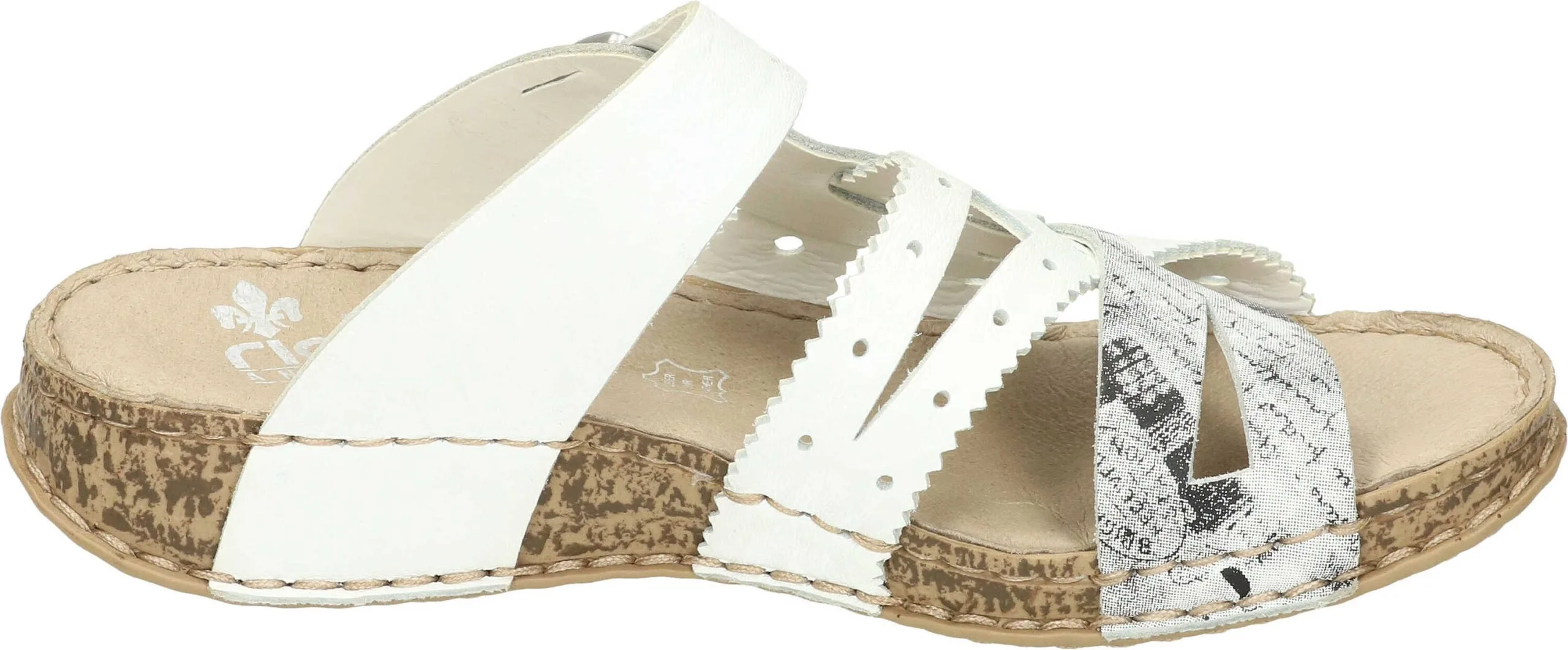 Rieker Klassische Pantoletten In Weiss/hartweiss 6 Rieker Klassische Pantoletten In Weiss/hartweiss – Bild 4