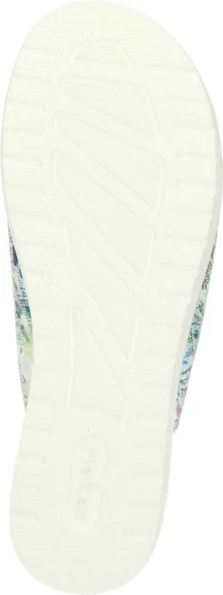 Rieker Klassische Pantoletten In Weiss-multi 13 Rieker Klassische Pantoletten In Weiss-multi -Rieker rieker klassische pantoletten in weiss multi 5
