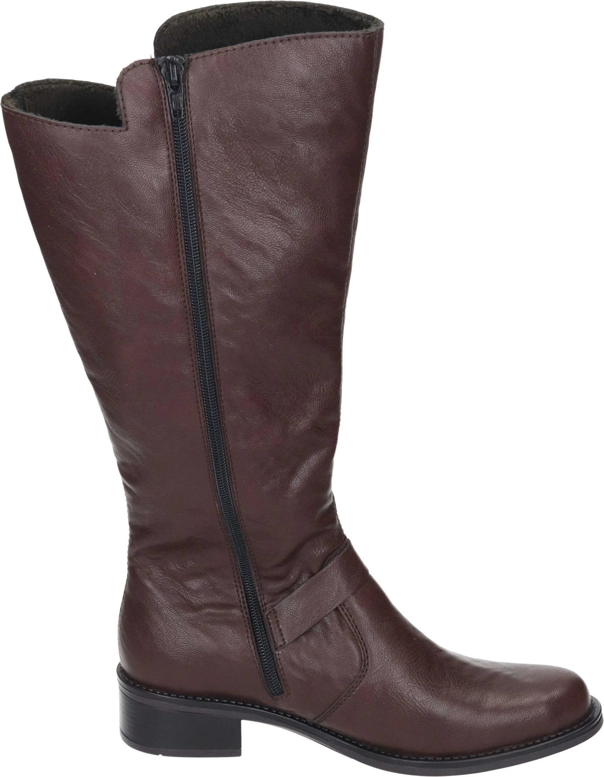 Rieker Klassische Stiefel: Wadenhoch In Mahagoni 6 Rieker Klassische Stiefel: Wadenhoch In Mahagoni – Bild 4