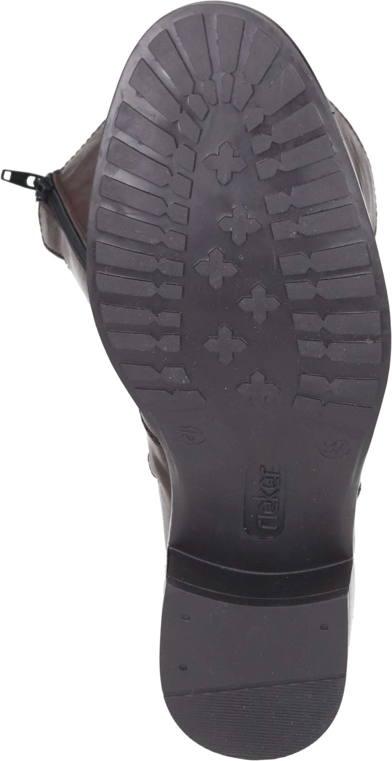 Rieker Klassische Stiefel: Wadenhoch In Mahagoni 8 Rieker Klassische Stiefel: Wadenhoch In Mahagoni – Bild 6