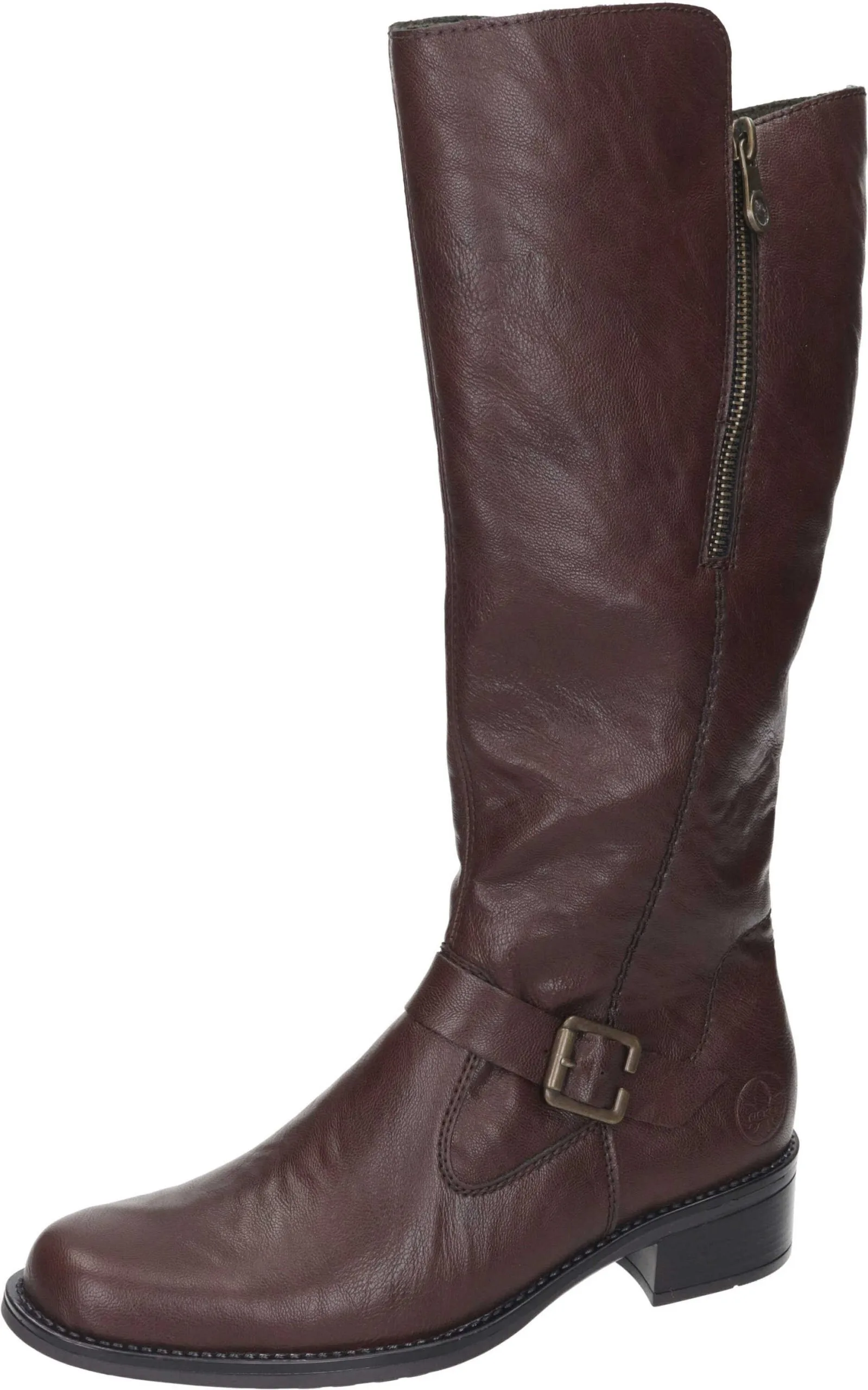 Rieker Klassische Stiefel: Wadenhoch In Mahagoni 3 Rieker Klassische Stiefel: Wadenhoch In Mahagoni