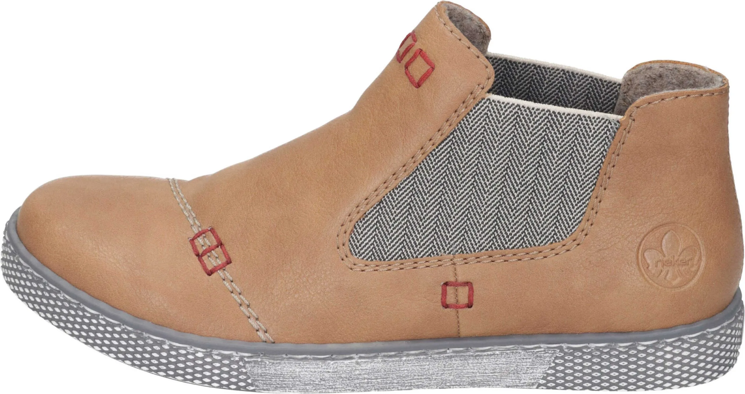 Rieker Klassische Stiefeletten In Marron/leinen 4 Rieker Klassische Stiefeletten In Marron/leinen – Bild 2